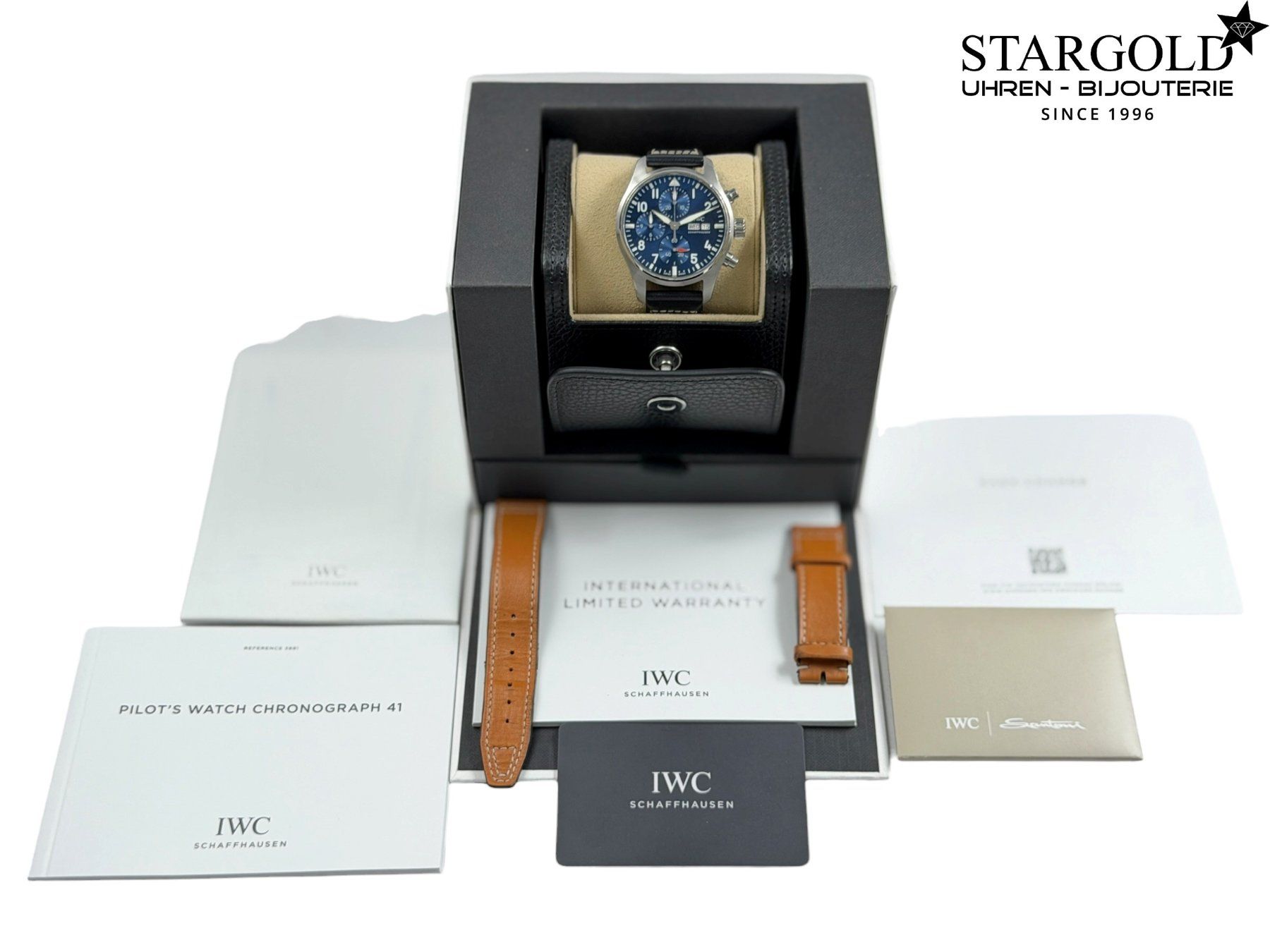 IWC Uhren: IWC Fliegeruhr Chronograph - IW388101 – Gebraucht aus Zürich von Stargold-Uhren 1