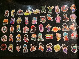 50 Stück Sticker, Dragon Ball Z, Aufkleber