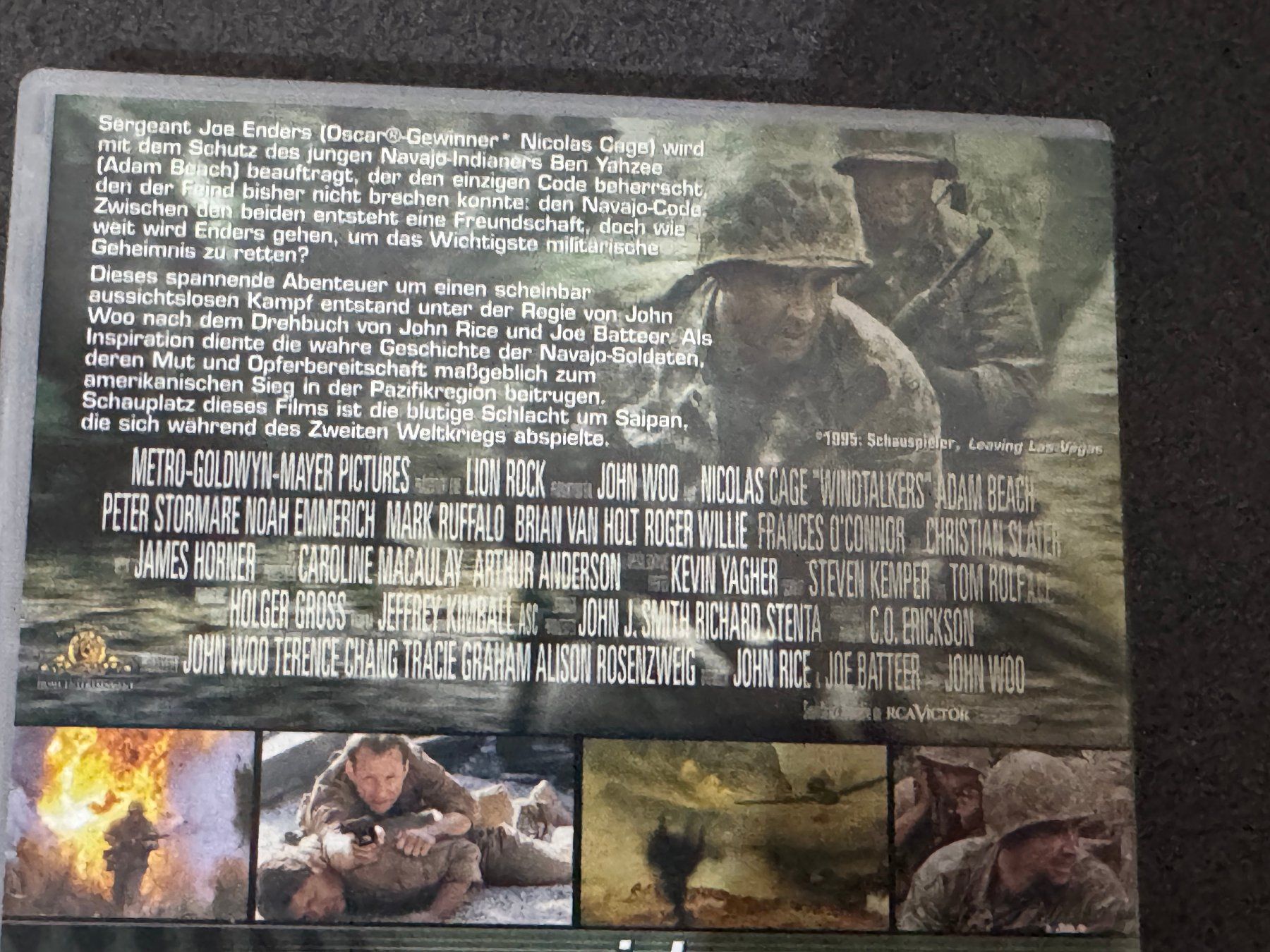 Tutti i DVDs: Windtalkers DVD DE/EN/SP mit Nicolas Cage – Usato da Fribourg venduto da tschjoly 2