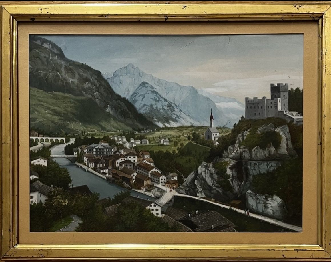 Dipinti: Original Gemälde von H. Ruch, Glarus Landeck Tirol – Usato da Ebikon venduto da Gaenggeliwaar