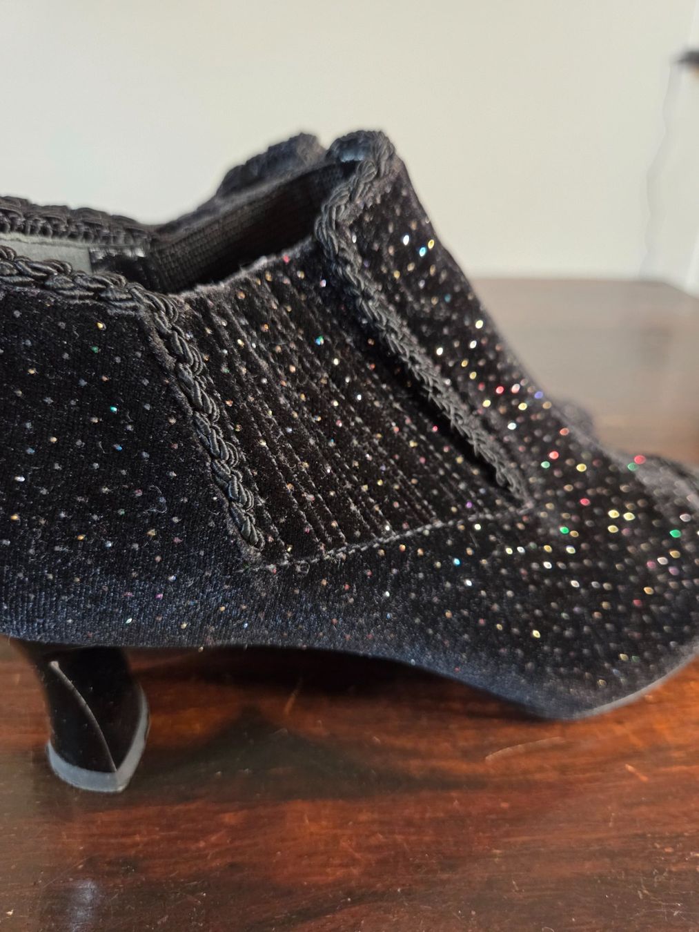 Damenschuhe: Vintage Glitzer Samt Ankle Boots Gr. 39.5 – Gebraucht aus Bern von -Aniko- 5