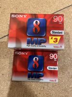 4 Sony Video 8 Kassetten P5-90MP3 neu in Folie original