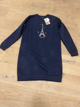 Mädchen Sweatkleid BASIC in Marineblau Vertbaudet Gr. 152