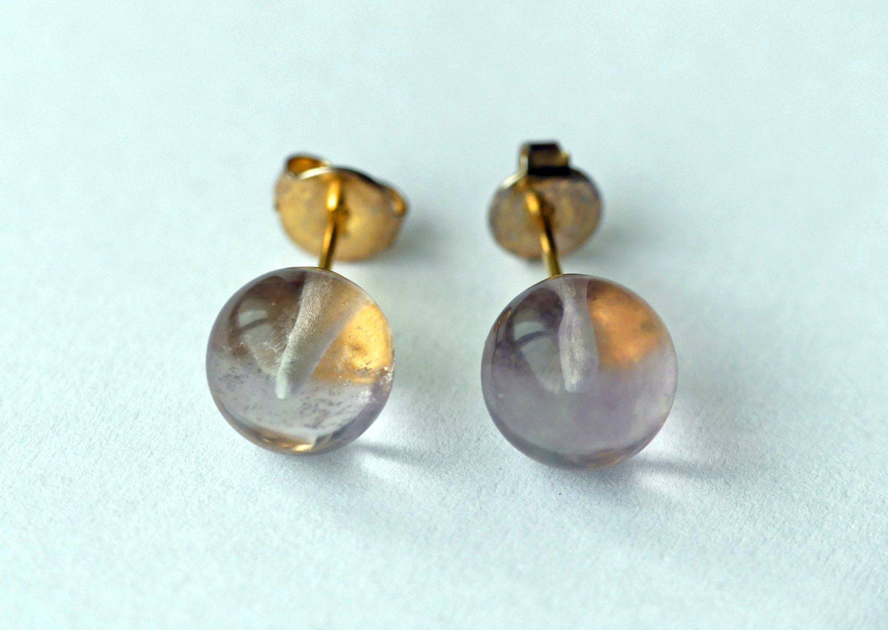 Boucles d'oreille: Ohrstecker mit Fluorit – D'occasion à Matten b. Interlaken par kero71 1