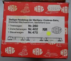1 HAG-Packung Pendelzug MO Triebwagen/Personen/Steuerwagen