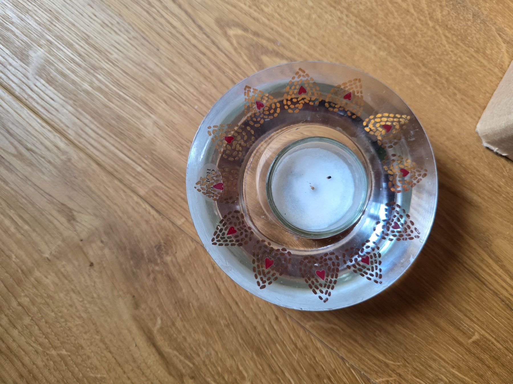 Portacandele: Tee Licht Kerzenständer Glas mit Herz – Usato da Walterswil BE venduto da Lonitti 6