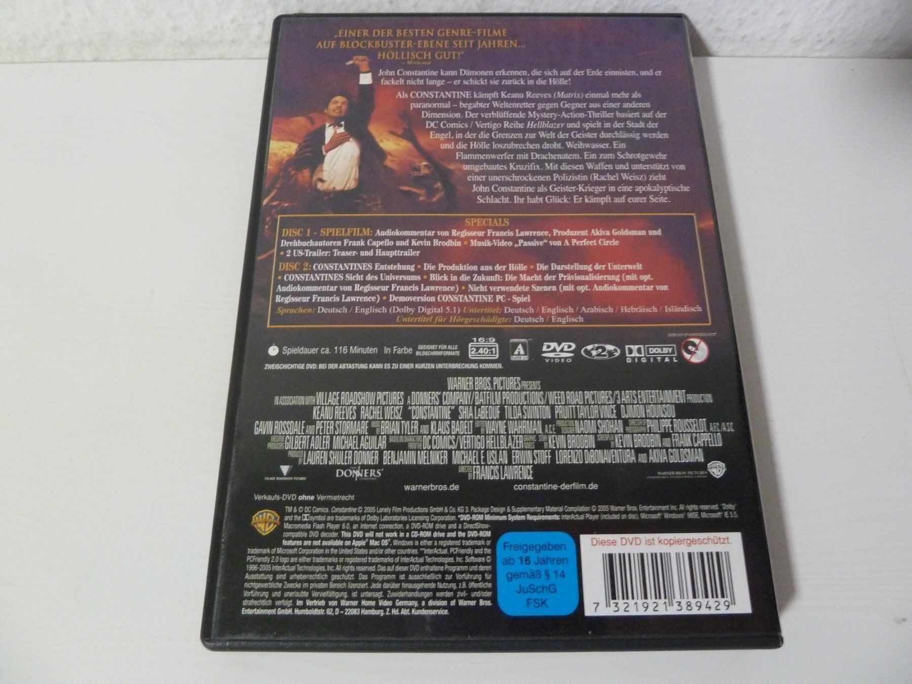 Tutti i DVDs: Constantine (2-Disc-Edition)  [DVD] – Usato da Abtwil SG venduto da Pfusius 1