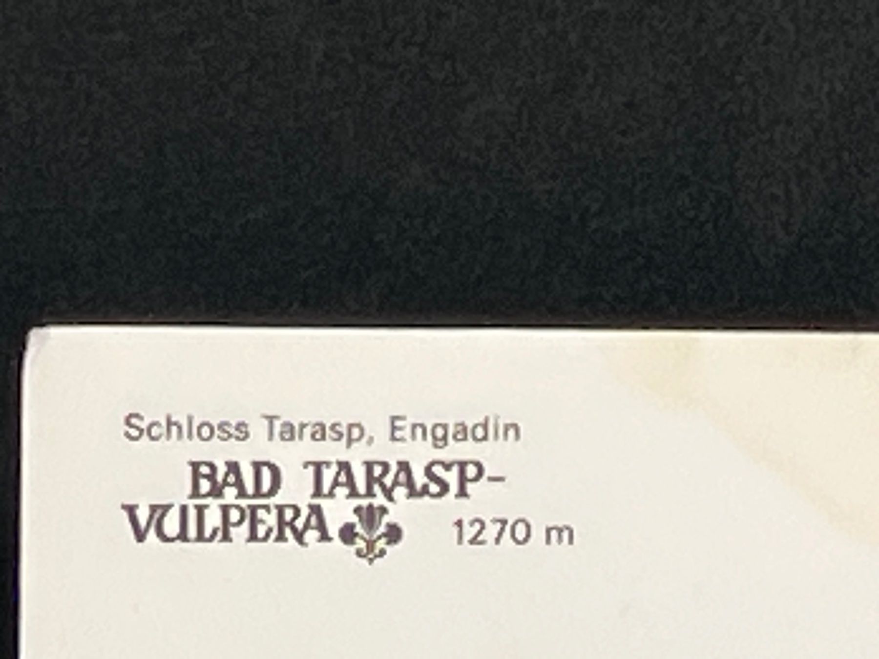 Cartoline postali: Schloss Tarasp (Bad Tarasp-Vulpera), 1270m, Engadin – Usato da Widnau venduto da Brusi9 2