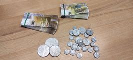 Spielgeld CHF Bargeld, Muenzen, Kinder.