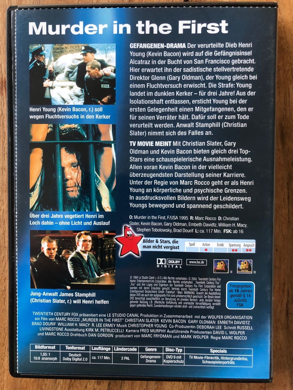 Alle DVDs: DVD Murder in the first – Gebraucht aus Belp von brb66 1