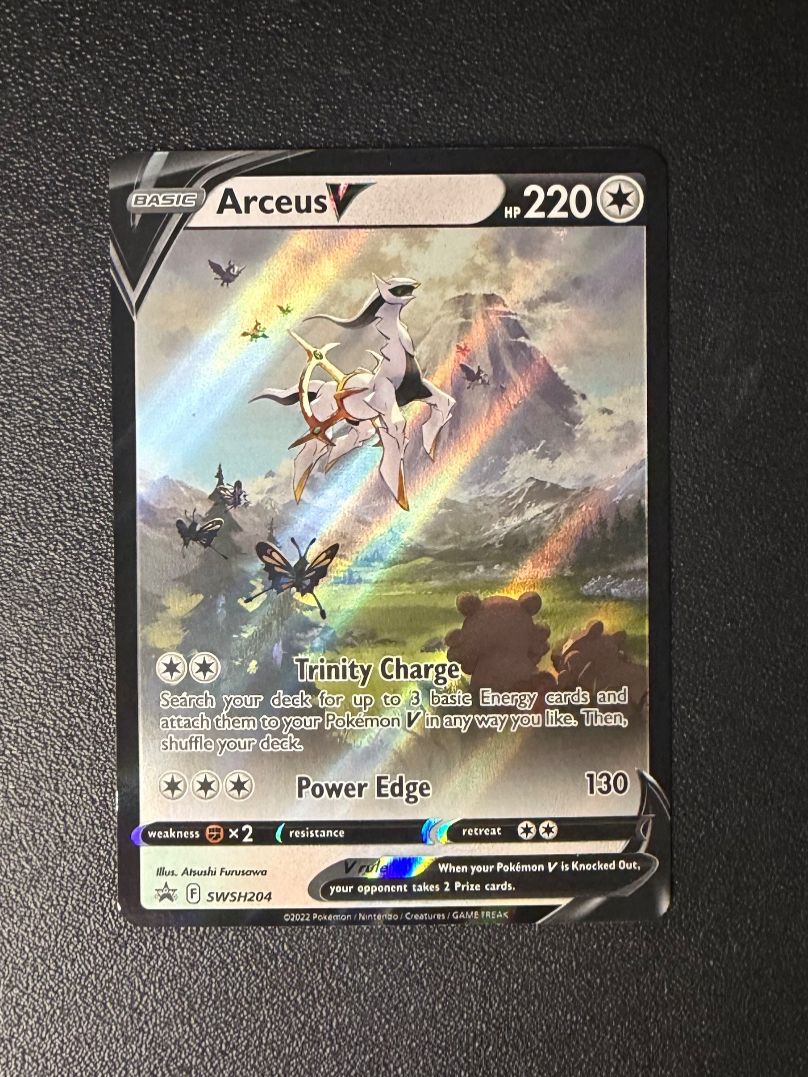 Pokémon Sammelbilder & Trading cards: Arceus V #SWSH204 – Neu (gemäss Beschreibung) aus Niedergösgen von SwissPokeCards