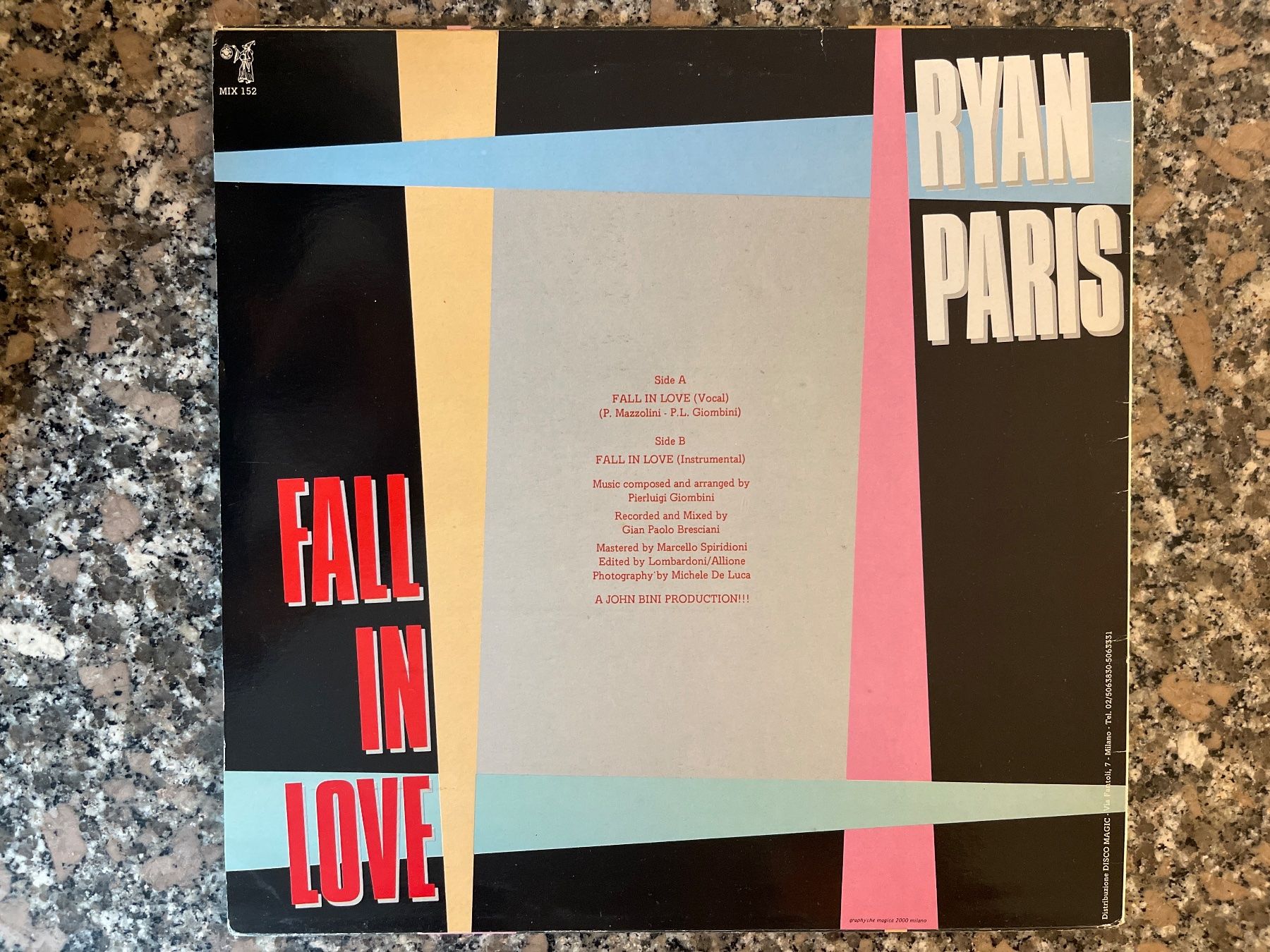 Dischi in vinile: A484/Ryan Paris Fall In Love – Usato da Frutigen venduto da Philippe_jsp 1