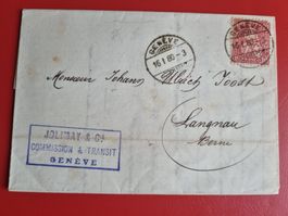 ALTBRIEF JAHR 1880 - GENF NACH LANGNAU Nr.38