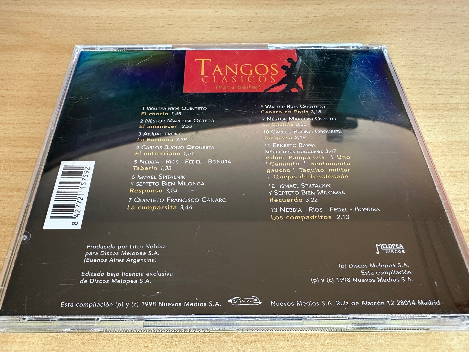CD: Tangos Clasicos Para Bailar Vol.1 – Usato da Rikon im Tösstal venduto da Alpenmutz 1