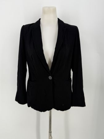 Schwarzer Jersey Blazer Gr. M von Zara