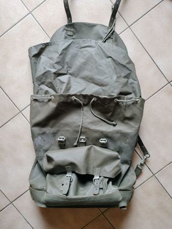 Antiker Schweizer Armee Militär Rucksack