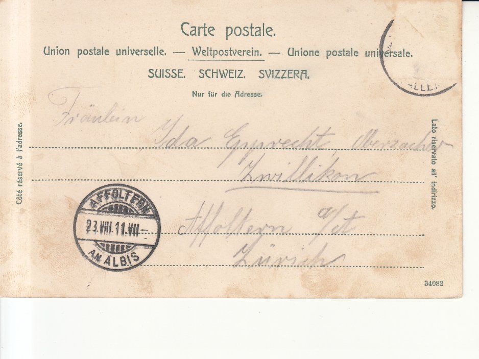Ansichtskarten: St. Gallen St. Fiden 1911 – Gebraucht aus Bürglen TG von StampGraf 1