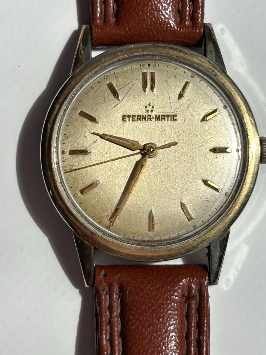 Eterna Orologi: Eterna Matic antike Herren Armbanduhr – Usato da Schaffhausen venduto da Cloudili
