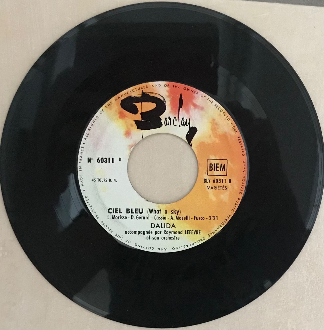 Schallplatten: DALIDA - T’AIMERAI TOUJOURS – Gebraucht aus Bussigny von vinyl-pas-cher 1