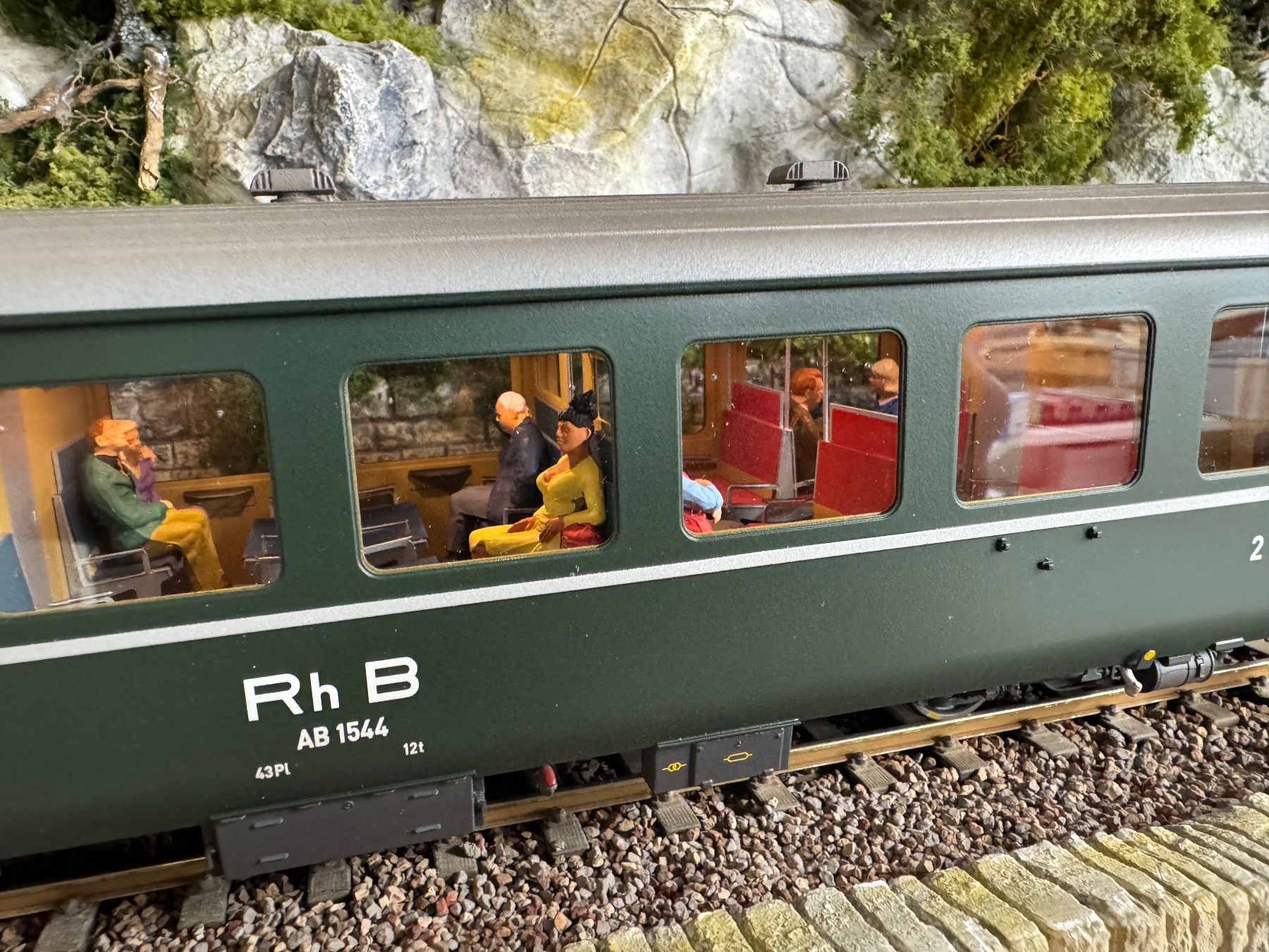 Modelleisenbahnen: Model Rail, Bernina- Wagen- Set, Om – Neu (gemäss Beschreibung) aus Krummenau von ferrotech 2