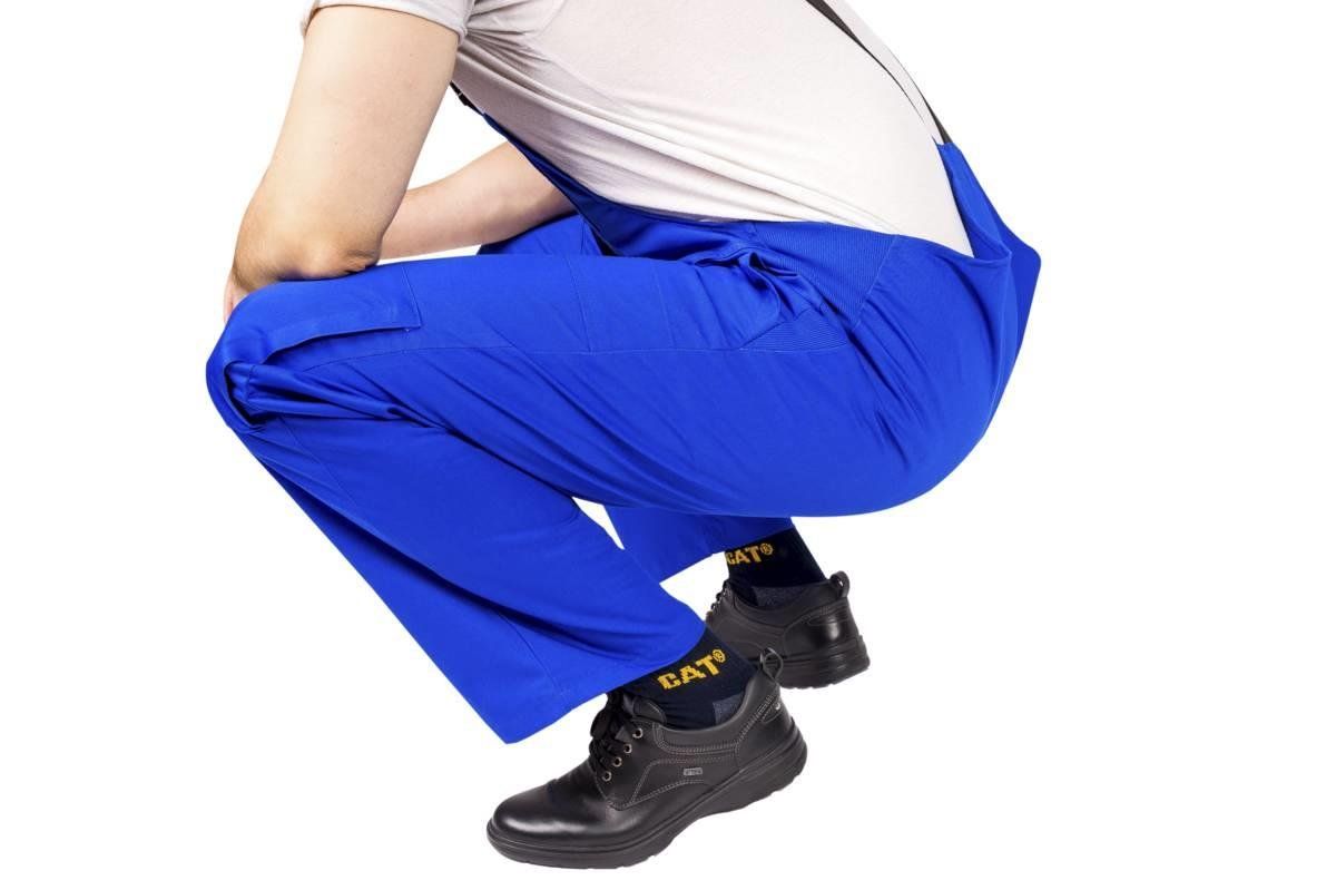Pantaloni: Arbeits Latzhose mit Dehnzone Gr.50 Blau – Nuovo e nell'imballaggio originale da Koppigen venduto da Werkzeugladen 1