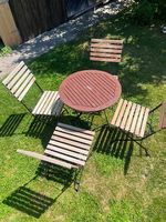 Schlossgarten-Set 5-teilig   1 Klapptisch & 4 Klappstühle