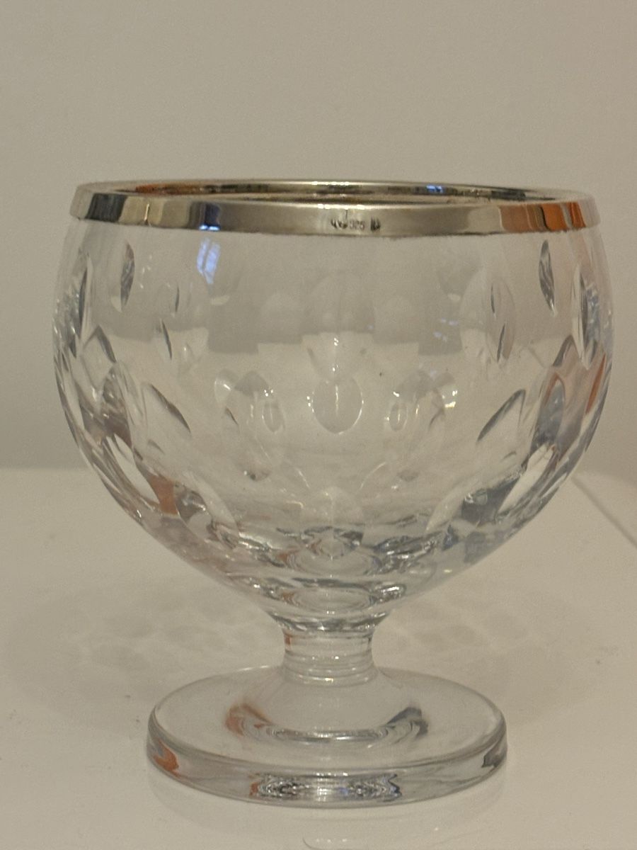 Ciotole: Coupe cristal bord argent 925 gravé main – Nuovo (secondo la descrizione) da Genève venduto da ati_tj8f 6