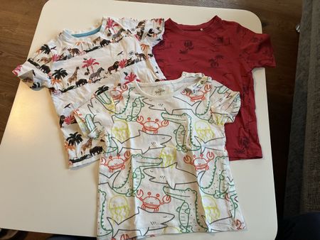 3 coole T-Shirts für Kinder in Größe 86 🦁