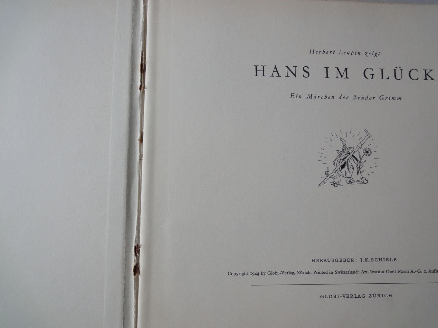 Libri: Hans im Glück - Herbert Leupin – Usato da Chur venduto da omonia 2
