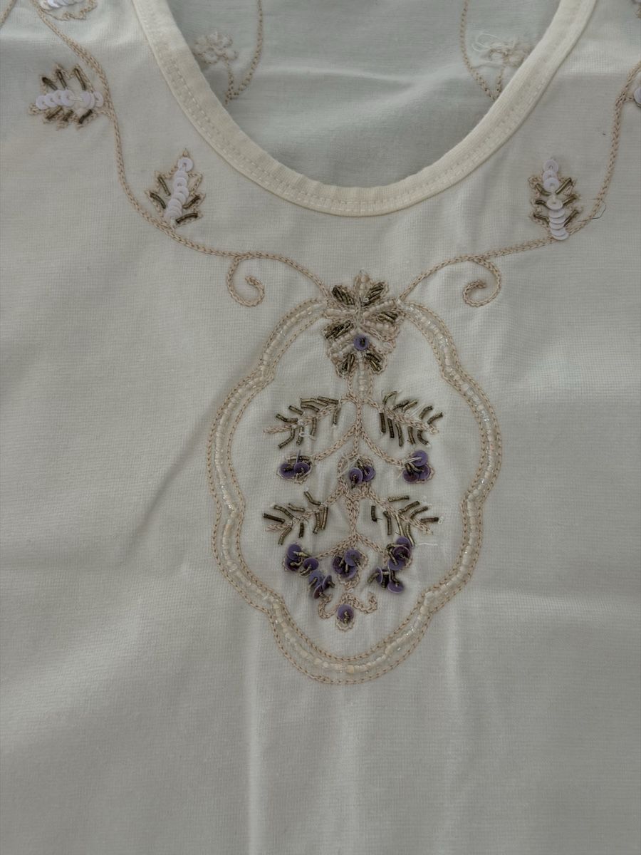 Tops: Tanktop bestickt creme 95% Baumwolle – Gebraucht aus Winterthur von tat_ky5h 3