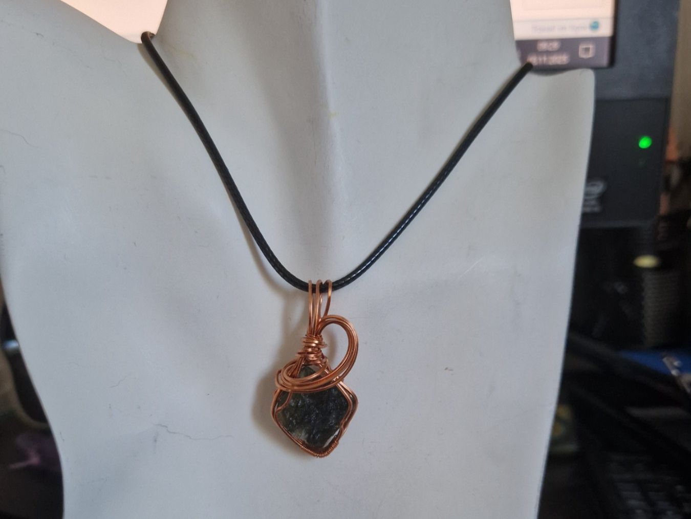Pietre preziose: Pendentif MOLDAVITE. Lithothérapie – Nuovo (secondo la descrizione) da SAXON venduto da Mariposita1428 3