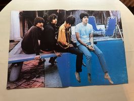 BEATLES rare Berichte + Poster 70's Kult Rock & Folk