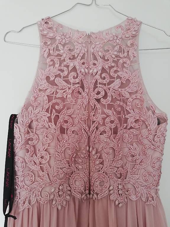 Kleider: Neues, elegantes, langes, rosa Kleid mit Spitze, Gr. 34 – Neu (gemäss Beschreibung) aus Flawil von Haekelwunsch.ch 1