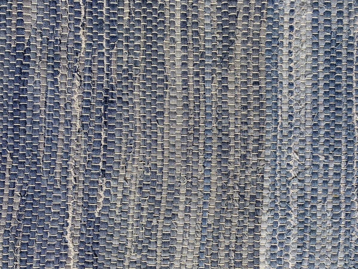 Tappeti: Teppich aus Jeans recycelt - Handgewoben – Nuovo e nell'imballaggio originale da wichtrach venduto da Tvenus 3