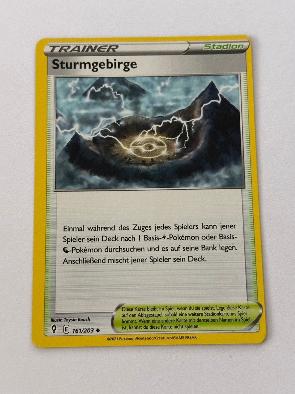 Pokémon Carte collezionabili: Sturmgebirge 161/203 – Usato da Herisau venduto da Seyashop_2