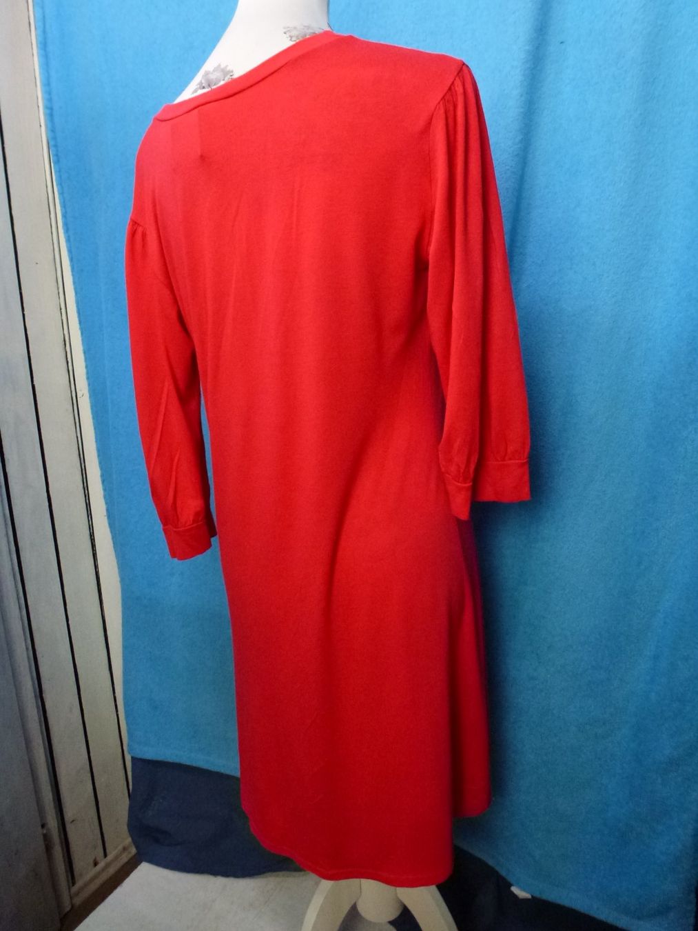 Vestiti: JERSEY KLEID MIT ODER OHNE GÜRTEL GR M LEUCHTENDES ROT NEU – Nuovo (secondo la descrizione) da Kreuzlingen venduto da ang_7k8d 4