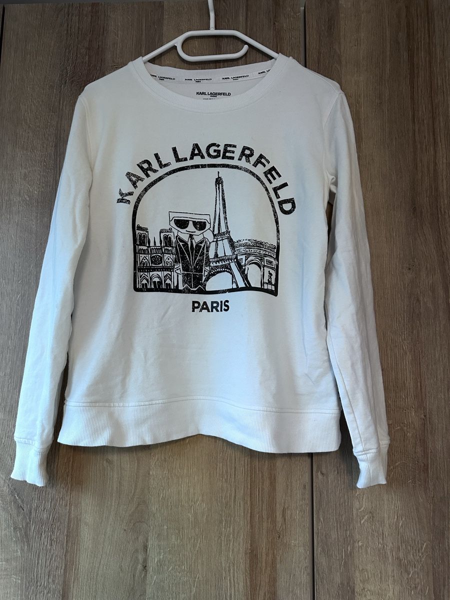 Karl Lagerfeld Maglioni & Felpe: Karl Lagerfeld Pullover Weiss Grösse XXS fast neu – Nuovo (secondo la descrizione) da Chur venduto da BondiGR