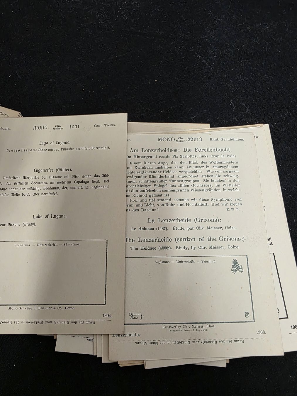 Ansichtskarten: Konvolut alte Mono Ansichtskarten Alpen 1900er ca 30stk – Gebraucht aus Wolfertswil von Antiko 4