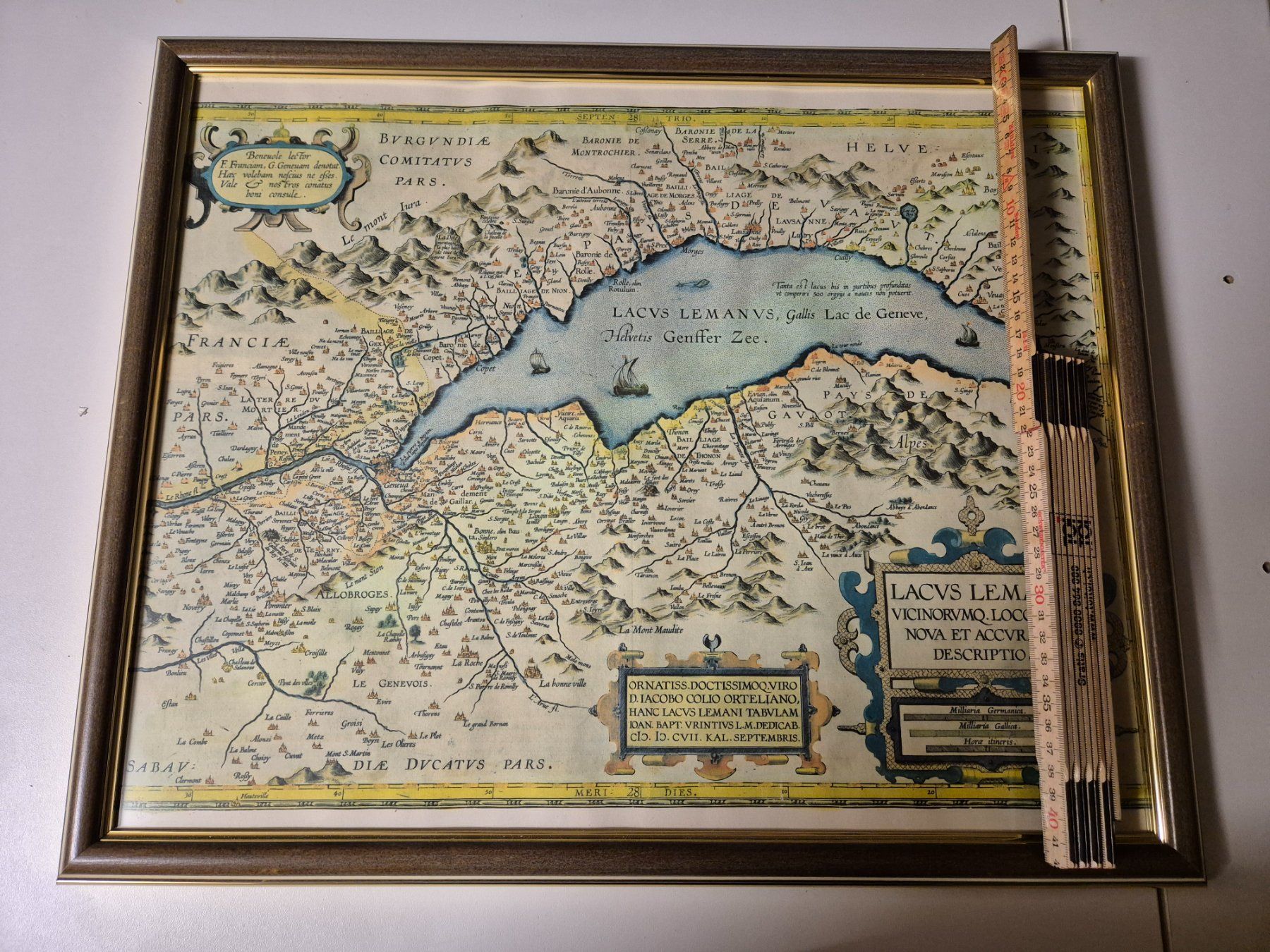 Poster & Bilder: Dekorative karte won Genfersees – Gebraucht aus Oberhasli von meggy1984 5