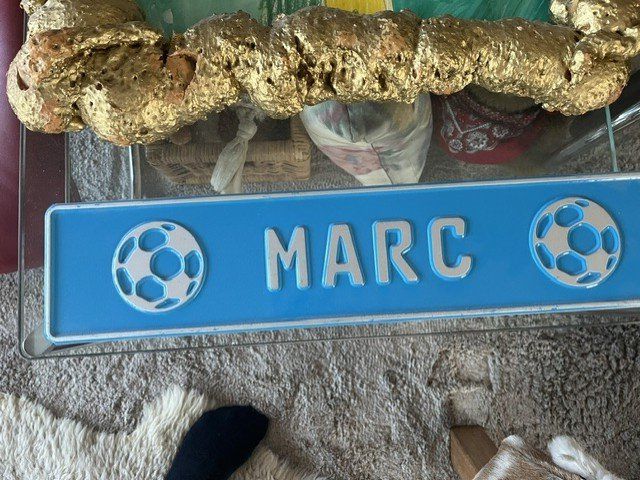 Insegne: Blechschild mit Name Marc – Usato da Hüntwangen venduto da Jcougar