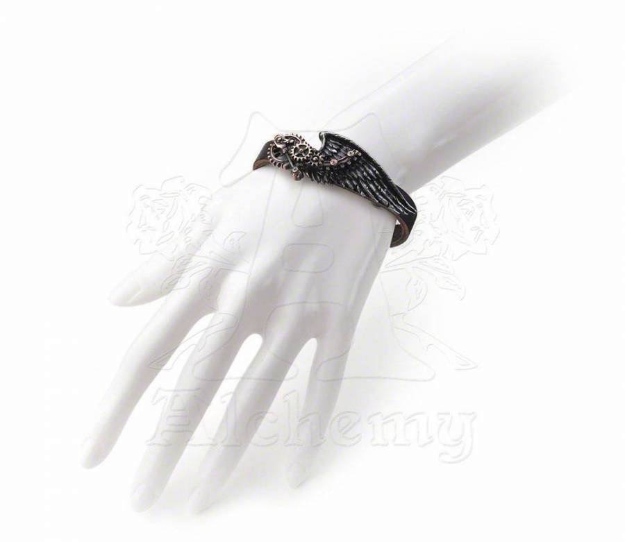 Bracciali & Braccialetti: Alchemy: Armband "The Black Baron Tech. Wingstrap" Steampunk – Nuovo e nell'imballaggio originale da Roggwil TG venduto da Chevalier_69 3