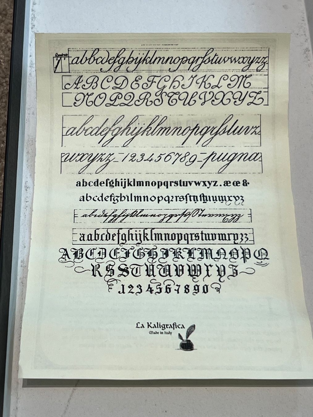 Penna & Evidenziatori: Kalligraphie Set mit Gänsefeder – Usato da Frauenfeld venduto da Kasperli12 3