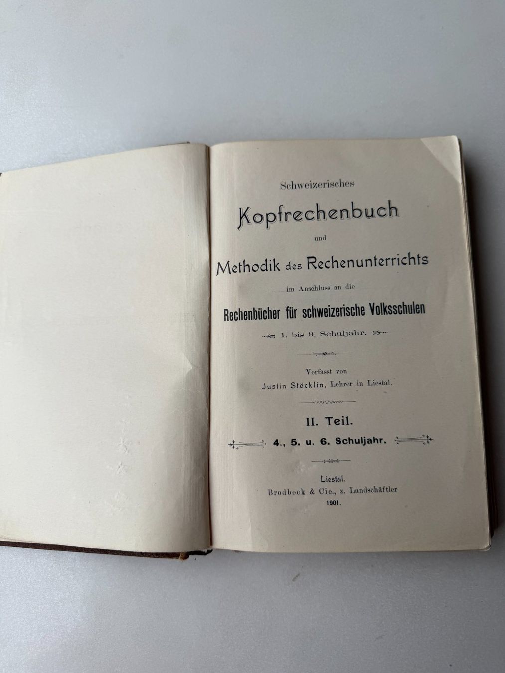 Bücher: alte Schul- und Rechenbücher – Gebraucht aus Pfäffikon SZ von Fam.104 4