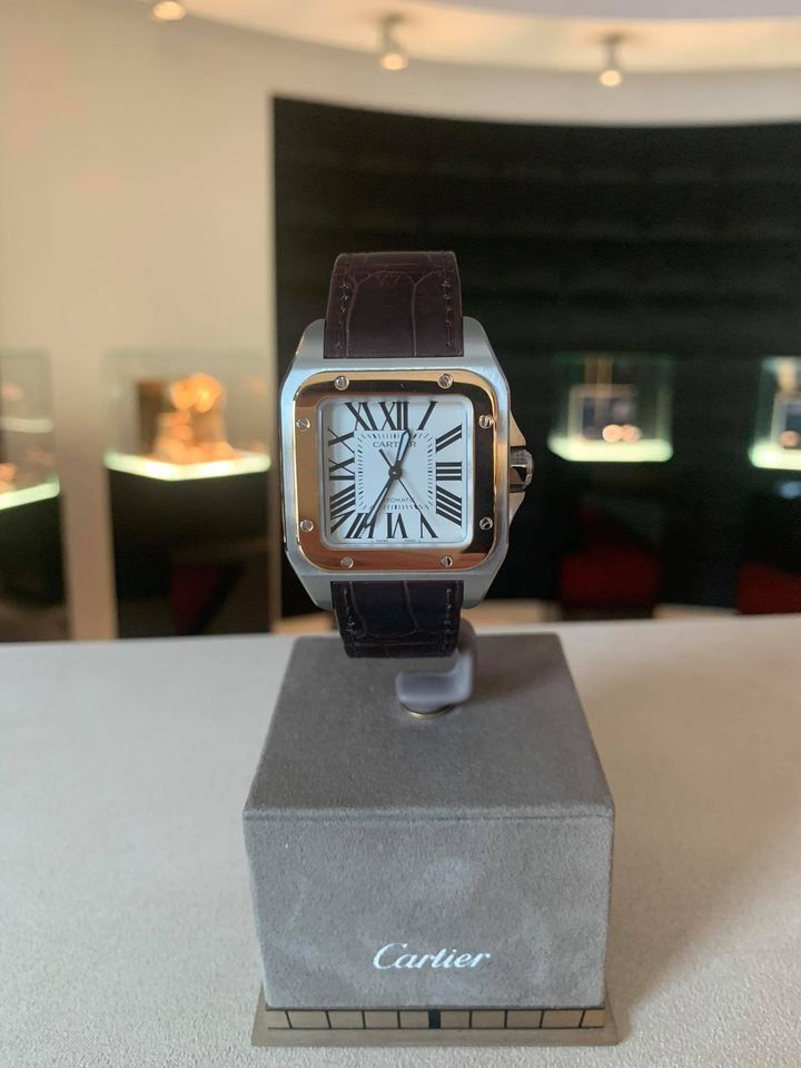 Cartier Uhren: Cartier Santos 100 Stahl/Gold – Neu und originalverpackt aus Triesen von hor_6kx9