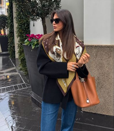 Elegantes Vintage Celine Paris Seidentuch 86cm