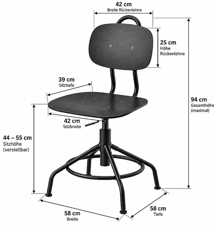 Chaises: Büro Stuhl  – D'occasion à Weinfelden par gab_z6f5 2