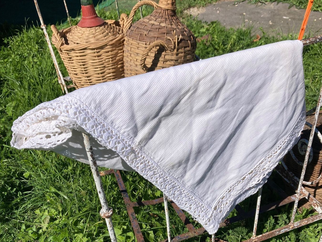 Altra biancheria da tavola: Nappe ancienne Tischdecke antik – Usato da St-Cierges venduto da LeRegain 7