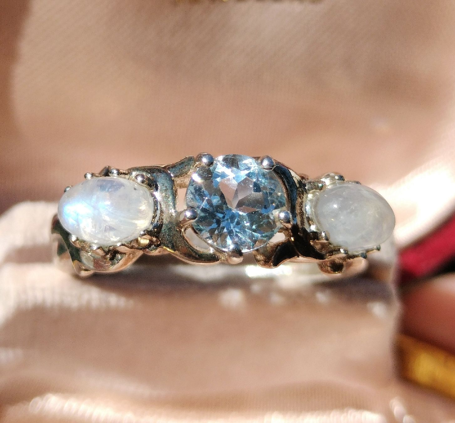 Ringe: Vintage Mondstein Topaz Ring 925 Silber – Gebraucht aus schwyz von larry91sz 2