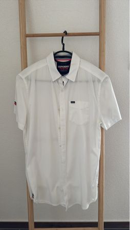 Chemise Superdry blanche, taille S, état impeccable!