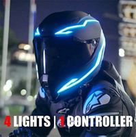 Lichtstreifen Blau für Helm